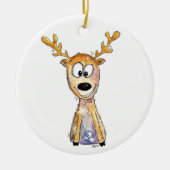 Cute Whimsical Deer Keramisch Ornament (Voorkant)
