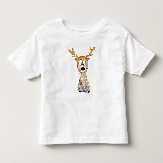 Cute Whimsical Deer Kinder Shirts (Voorkant)