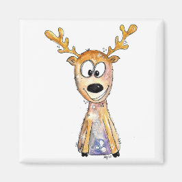 Cute Whimsical Deer Magneet