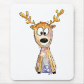 Cute Whimsical Deer Muismat (Voorkant)