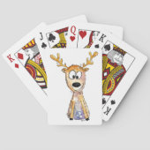 Cute Whimsical Deer Pokerkaarten (Achterkant)