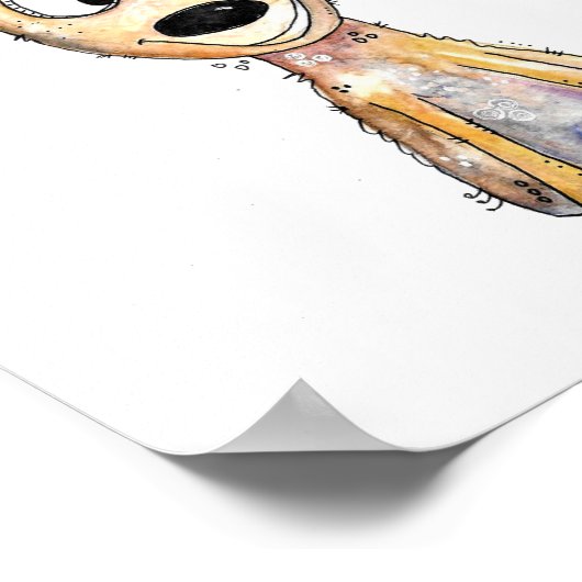 Cute Whimsical Deer Poster (Hoek)