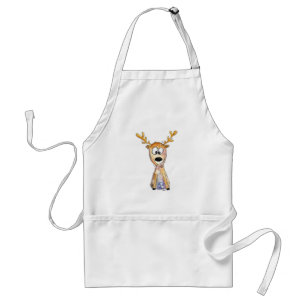 Cute Whimsical Deer Standaard Schort