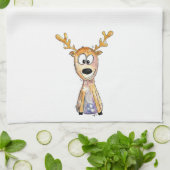 Cute Whimsical Deer Theedoek (Gevouwen)