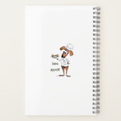 Cute Whimsical Dog Chef Recipe Notitieboek (Achterkant)