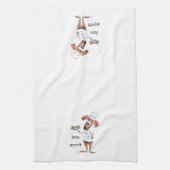 Cute Whimsical Dog Chef Theedoek (Verticaal)