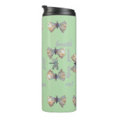 Cute Whimsical Dragonfly Butterfly Maureen Girard Thermosbeker (Geroteerd rechts)