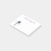 Cute whimsical dragonfly cartoon illustratie post-it® notes (Schuin)