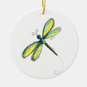 Cute Whimsical Dragonfly Keramisch Ornament (Voorkant)