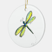 Cute Whimsical Dragonfly Keramisch Ornament (Links)