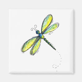 Cute Whimsical Dragonfly Magneet