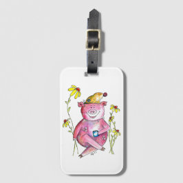 Cute Whimsical Drink koffie Bagagelabel