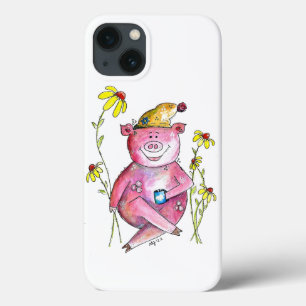 Cute Whimsical Drink koffie Case-Mate iPhone Case