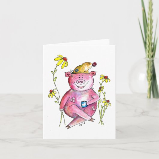 Cute Whimsical Drink koffie Kaart (Voorkant)