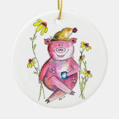 Cute Whimsical Drink koffie Keramisch Ornament (Voorkant)