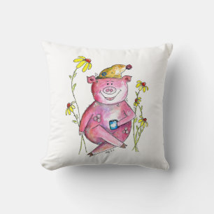 Cute Whimsical Drink koffie Kussen