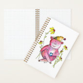 Cute Whimsical Drink koffie Notitieboek (Binnen)