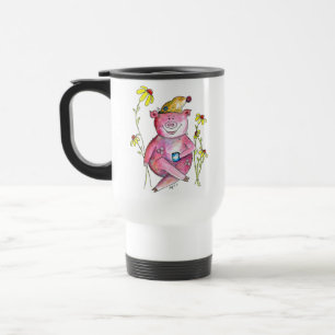Cute Whimsical Drink koffie Reisbeker