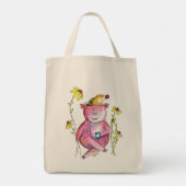 Cute Whimsical Drink koffie Tote Bag (Achterkant)