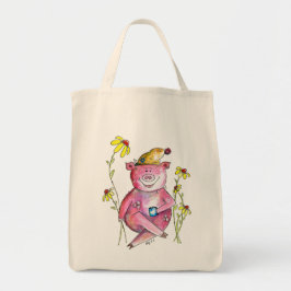 Cute Whimsical Drink koffie Tote Bag