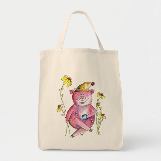 Cute Whimsical Drink koffie Tote Bag (Voorkant)