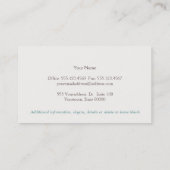 Cute Whimsical Flowers Pastel Floral Bouquet Visitekaartje (Achterkant)