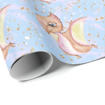 *~* Cute Whimsical Flying Dragon Dinosaurs Pattern