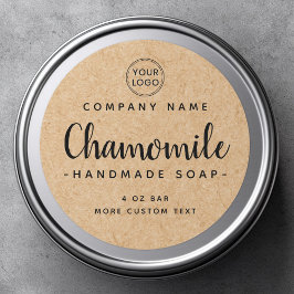 Cute whimsical font Kraft-paper op product label