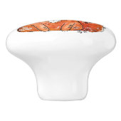 Cute Whimsical Fox Keramische Knop (Zijkant)