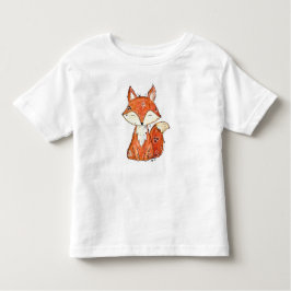Cute Whimsical Fox Kinder Shirts