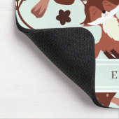 Cute Whimsical Fox Muismat (Hoek)