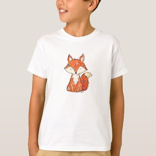 Cute Whimsical Fox T-shirt (Voorkant)