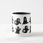 Cute & Whimsical Friendly Ghost Spirits Halloween Mok (Midden)