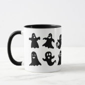 Cute & Whimsical Friendly Ghost Spirits Halloween Mok (Links)