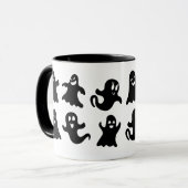 Cute & Whimsical Friendly Ghost Spirits Halloween Mok (Voorkant links)