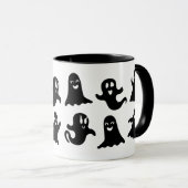 Cute & Whimsical Friendly Ghost Spirits Halloween Mok (Voorkant rechts)