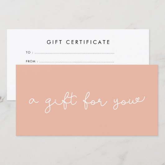 Cute whimsical gift (Voorkant / Achterkant)