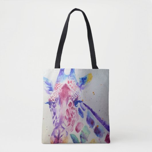 Cute Whimsical-Giraffe, Grocery Canvas tas (Voorkant)