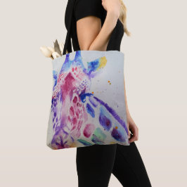 Cute Whimsical-Giraffe, Grocery Canvas tas
