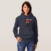 Cute Whimsical-Giraffe in het Pet van de winter Hoodie (Voorkant volledig)