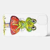 Cute Whimsical Green Frog op Toadstool Case-Mate iPhone Case (Achterkant (horizontaal))