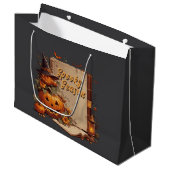 Cute Whimsical Halloween Spooky Season Black Groot Cadeauzakje (Voorkant Gekanteld)
