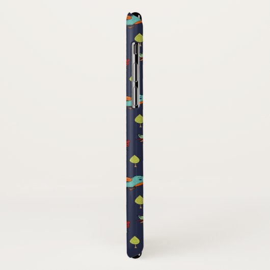 Cute Whimsical Hand Drawn Birds Pattern Case-Mate iPhone Case (Achterkant/links)