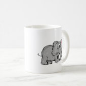 Cute Whimsical Hand-Drawn Elephant Illustration Koffiemok (Voorkant rechts)