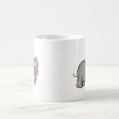Cute Whimsical Hand-Drawn Elephant Illustration Koffiemok (Center)
