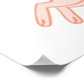 Cute & Whimsical Hand-Drawn Rabbit Nursery Art Poster (Hoek)