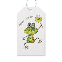 Cute Whimsical Happy Frog
