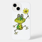 Cute Whimsical Happy Frog Case-Mate iPhone Case (Achterkant)