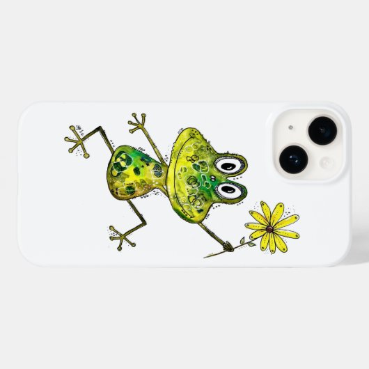 Cute Whimsical Happy Frog Case-Mate iPhone Case (Achterkant (horizontaal))