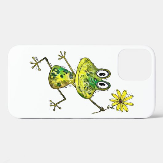 Cute Whimsical Happy Frog Case-Mate iPhone Case (Achterkant (horizontaal))
